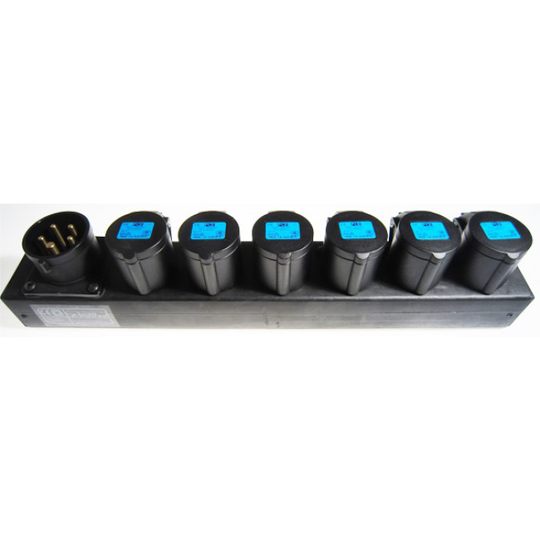Powerbox 5Pin CEE sisään ja 6x 3P CEE ulos. - Light Partner