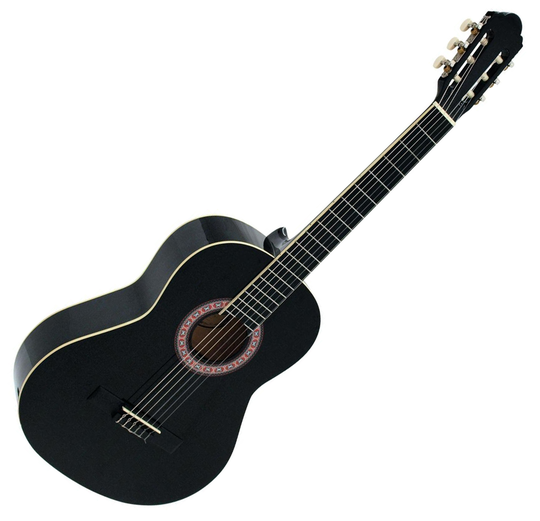 DiMavery AC-303 Klassinen espanjalainen kitara 4/4, musta