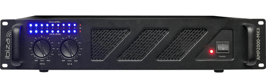 Ibiza AMP2000-MKII tehovahvistin 2 X 1500W - IBIZA