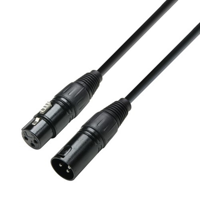 DMX-kaapeli XLR uros 3-napainen - XLR naaras 3-napainen (6 m) - Adam Hall