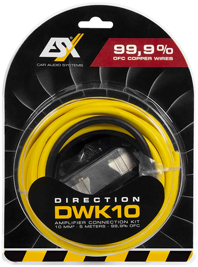 ESX Audio DWK10 täyskuparinen asennussarja 10mm²