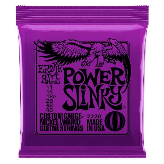 Ernie Ball Slinky Nickel Wound Kitara jouset, Sähkökitara Power Slinky 011-048 - Ernie Ball