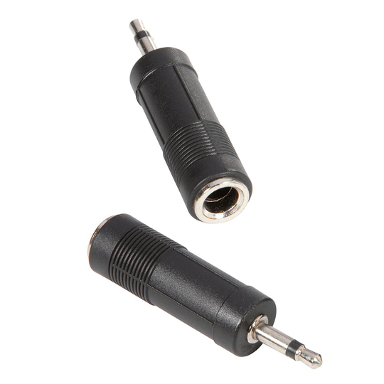Sovitin Audioliitin 6,3 mm Mono Jack naaras 3,5 mm Mono Jack -liittimeen - Adam Hall