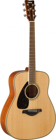 Yamaha FG820L NTII Vasemman käden kitara (Luonnollinen)