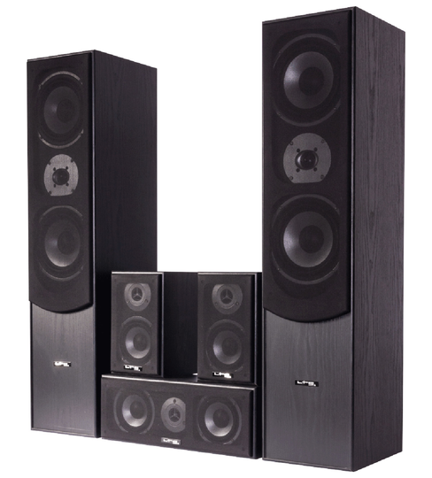5.0 Surround Sound -kaiutinsarja, musta - LTC
