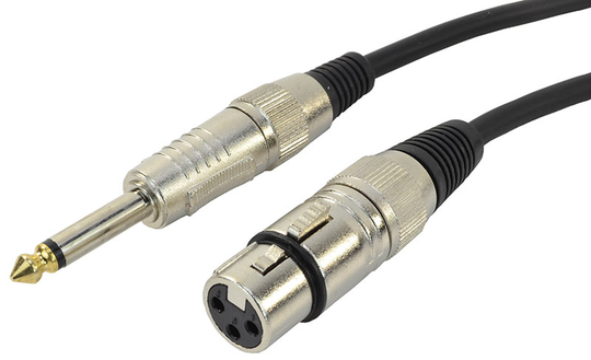 Cobra XLR-naaras 6,3 mm:n jakki-monoääni 10 meter - Cobra