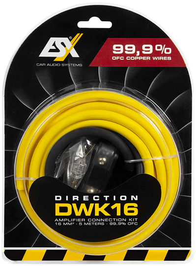 ESX Audio DWK16 täyskuparinen asennussarja 16mm²